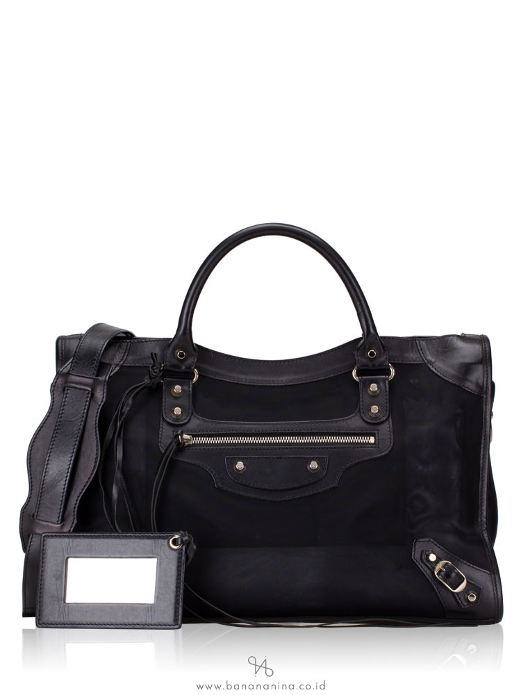BALENCIAGA Classic Mesh City Black