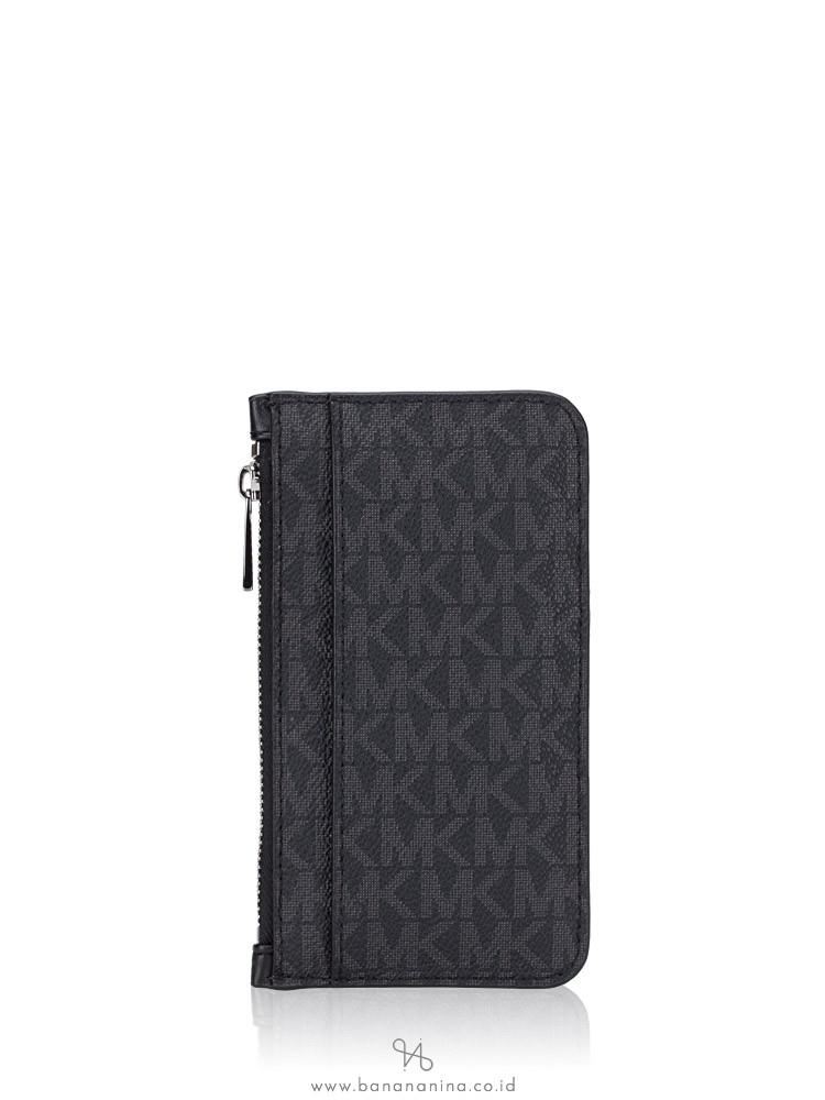 MICHAEL KORS Signature Gifting Long Zip Wallet Black