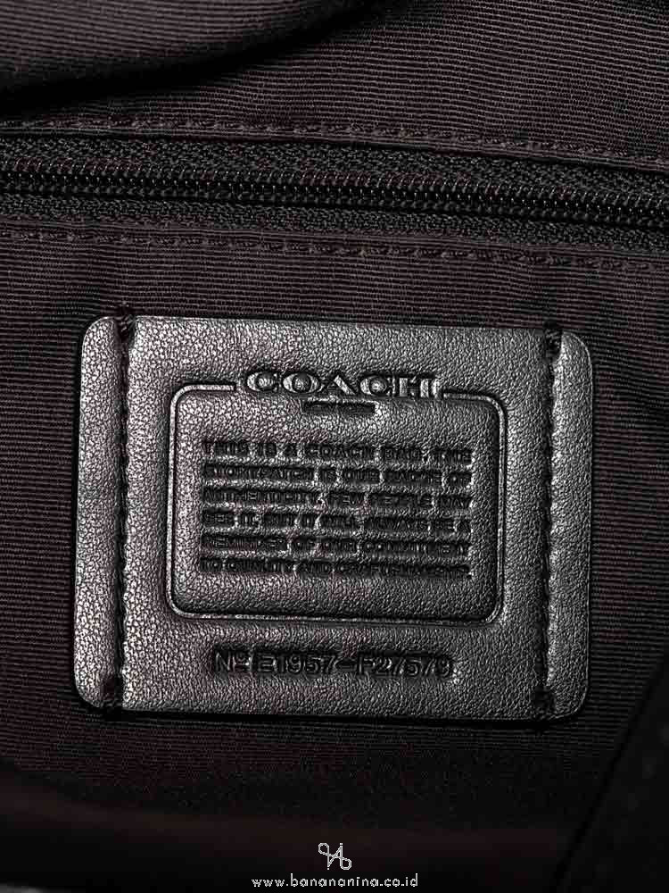 COACH 27579 Outline Signature Lexy Shoulder Bag Black Smoke