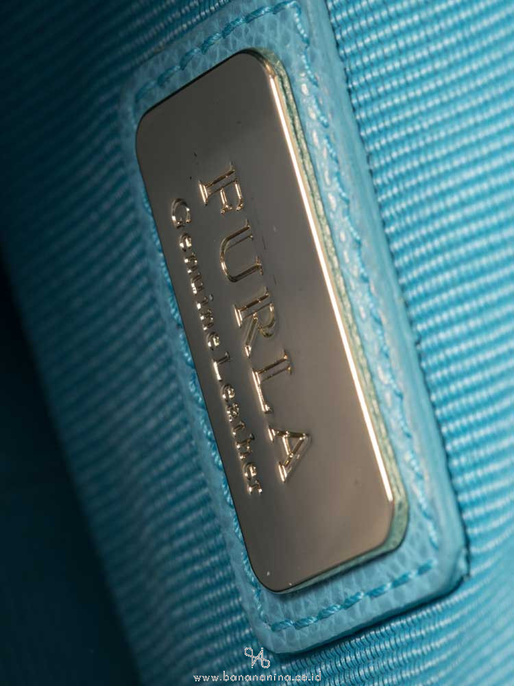 FURLA Metropolis Chain Shoulder Bag Baby Blue