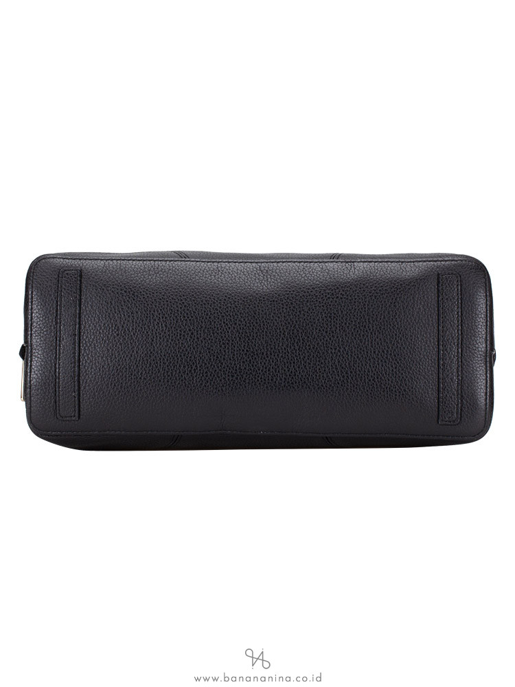 FURLA Perla Medium Leather Satchel Black
