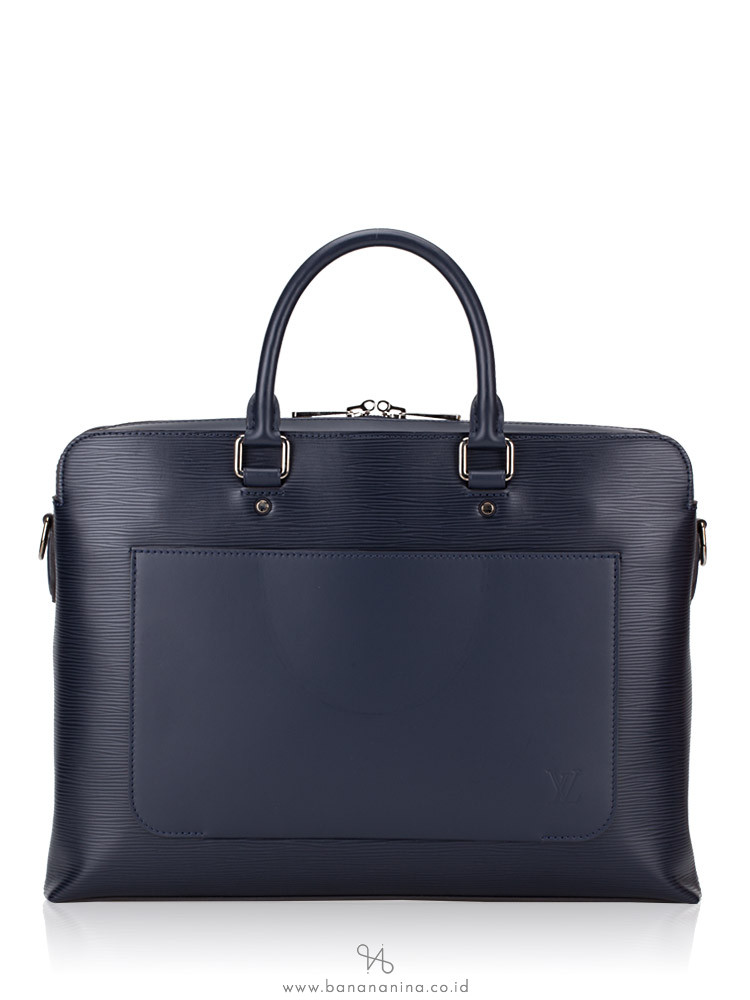 LOUIS VUITTON Epi Brooks Briefcase Navy