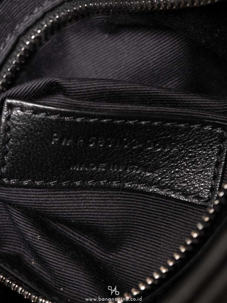 YSL Monogram Niki Chain Wallet Black