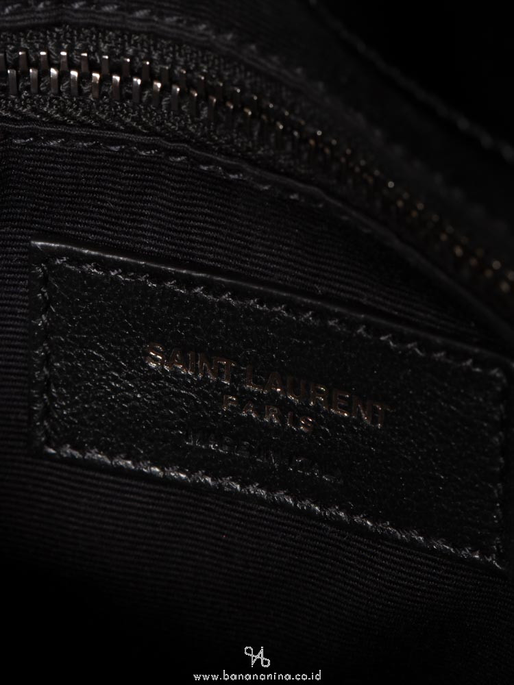 YSL Monogram Niki Chain Wallet Black