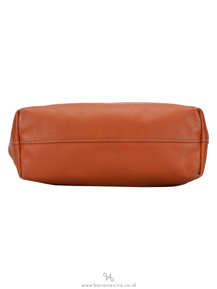 PRADA BN1713 Vitello Daino Tote Palissandro
