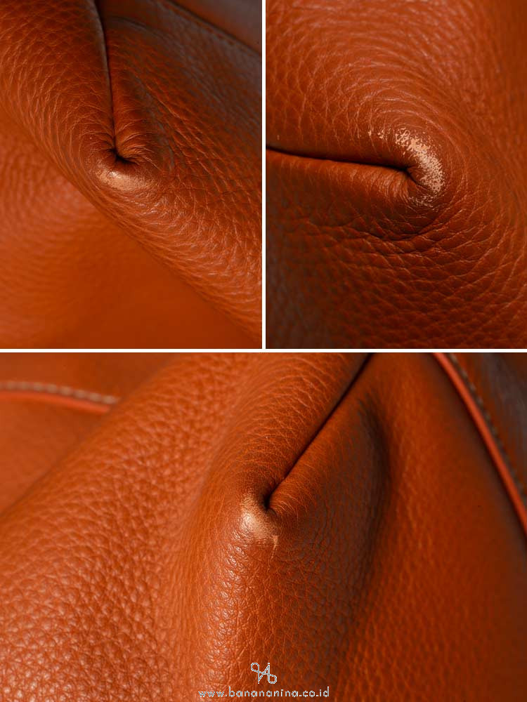 PRADA BN1713 Vitello Daino Tote Palissandro