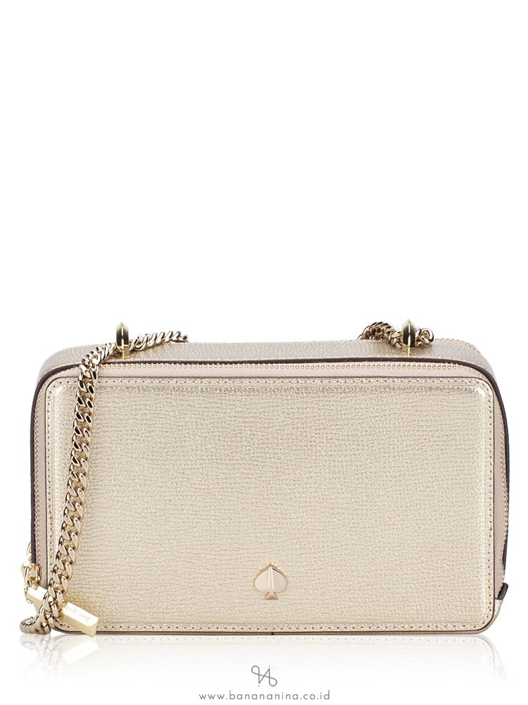 KATE SPADE Izzy Small Crossbody Pale Gold