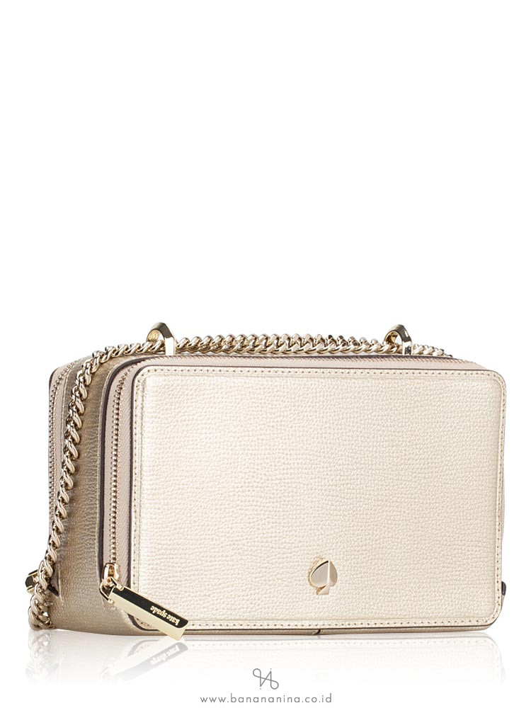 KATE SPADE Izzy Small Crossbody Pale Gold