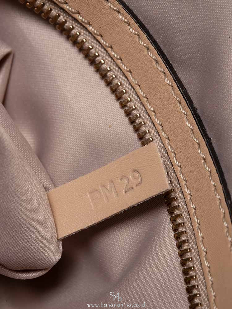 TOD'S Leather Small Sella Bowler Bag Black Beige