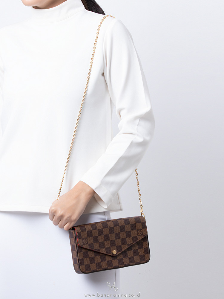 louis vuitton pochette felicie ebene