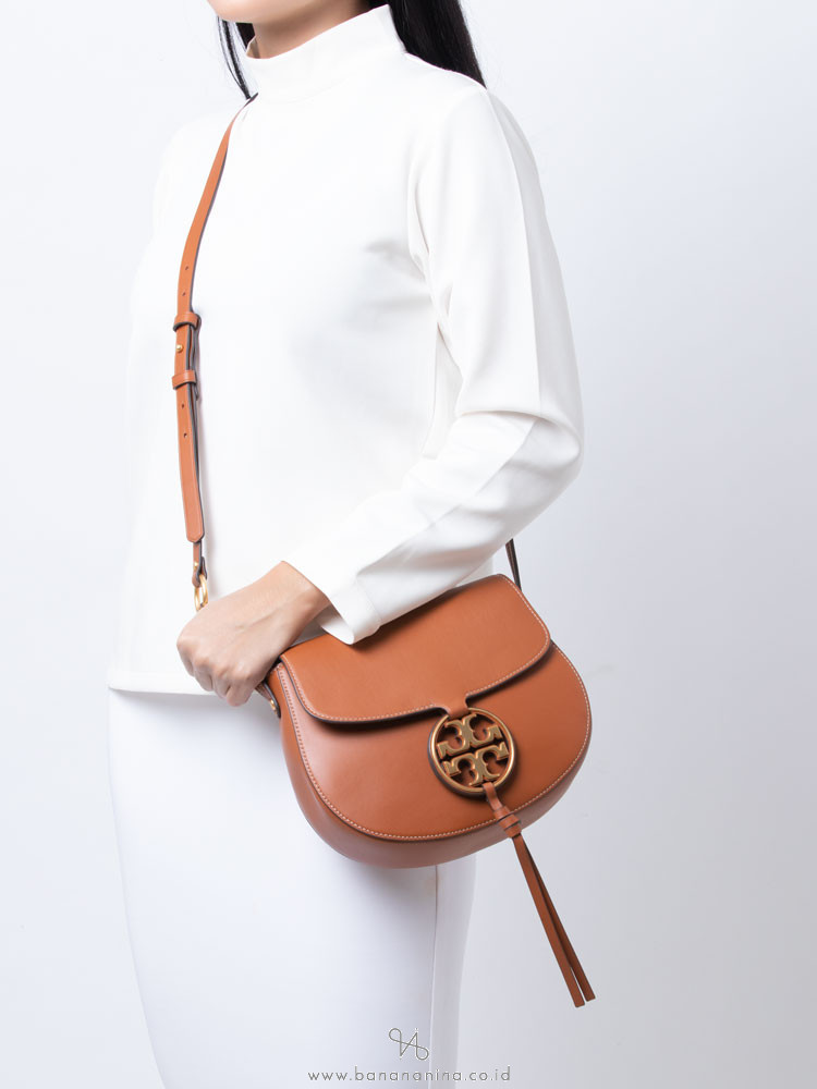 Metal Saddle Tory Burch Miller Small Leather Saddlebag Tory Burch