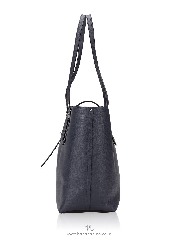 Coach 549 Polished Pebble Market Tote Midnight Navy