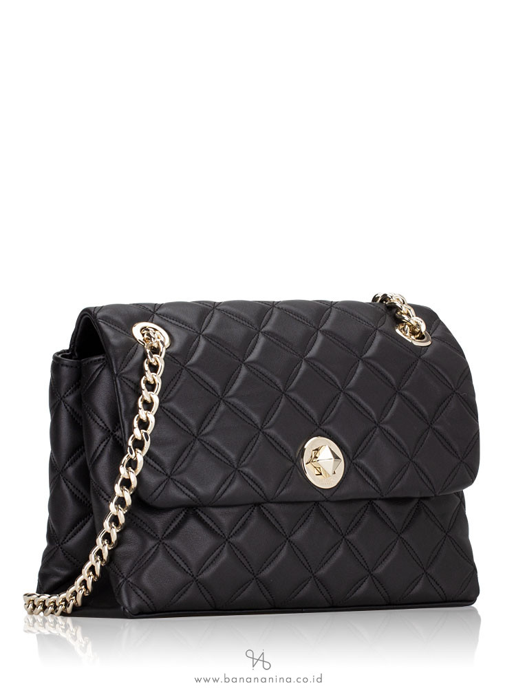 Kate Spade Natalia Medium Flap Shoulder Bag Black