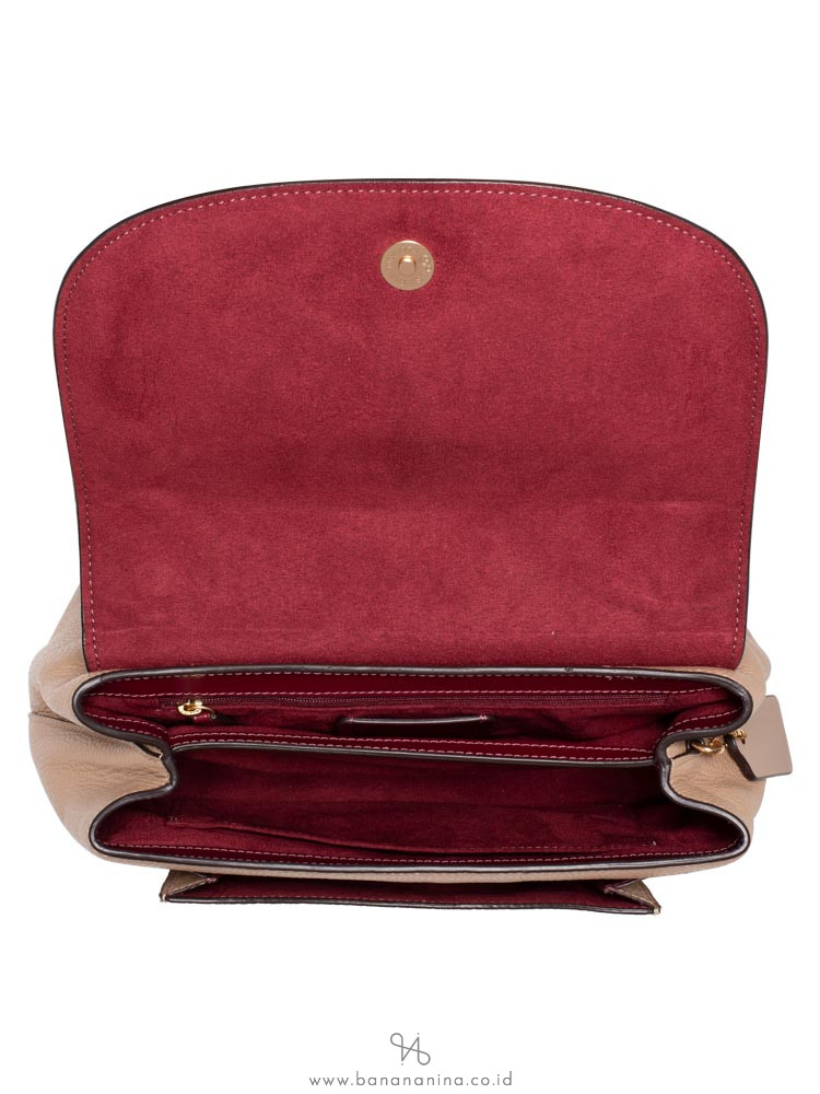 coach remi shoulder bag with whipstitch daisy applique