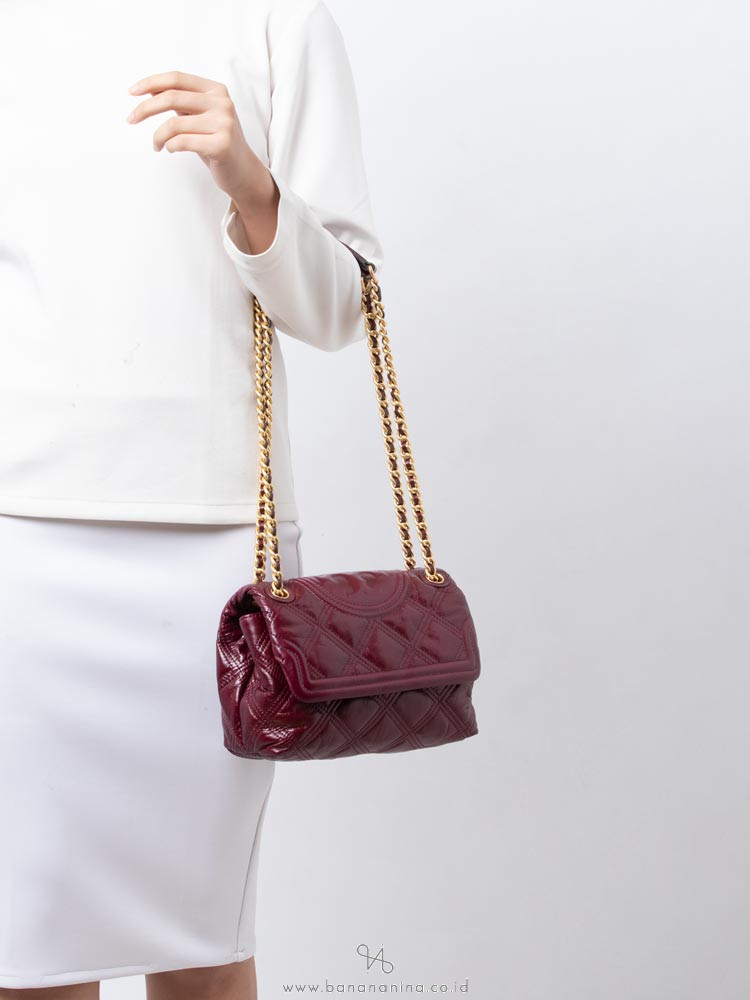 tory burch fleming burgundy