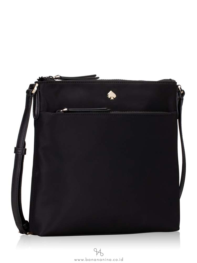 Kate Spade Jae Nylon Flat Crossbody Black