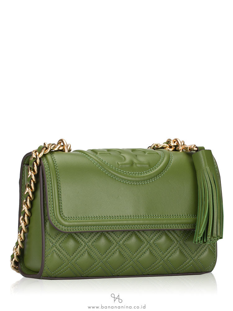 Tory Burch New Fleming Small Convertible Shoulder Bag Spinach