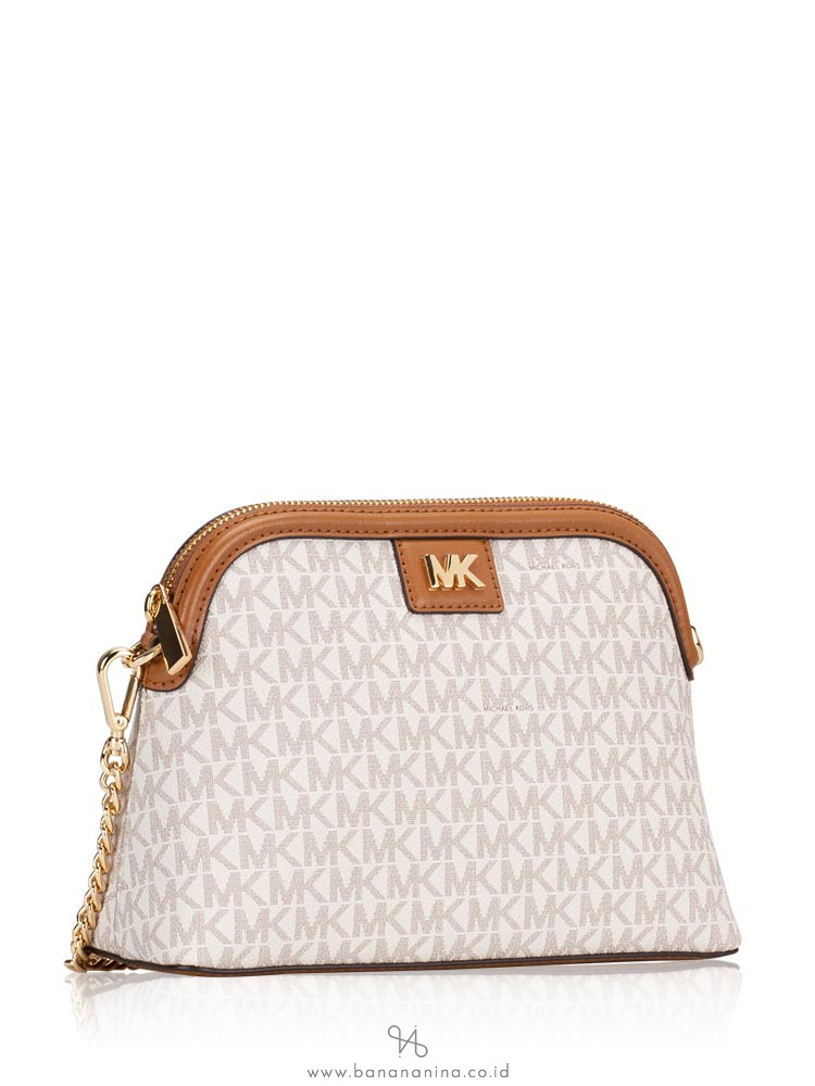 Michael kors signature mott large zip dome crossbody bag clearance
