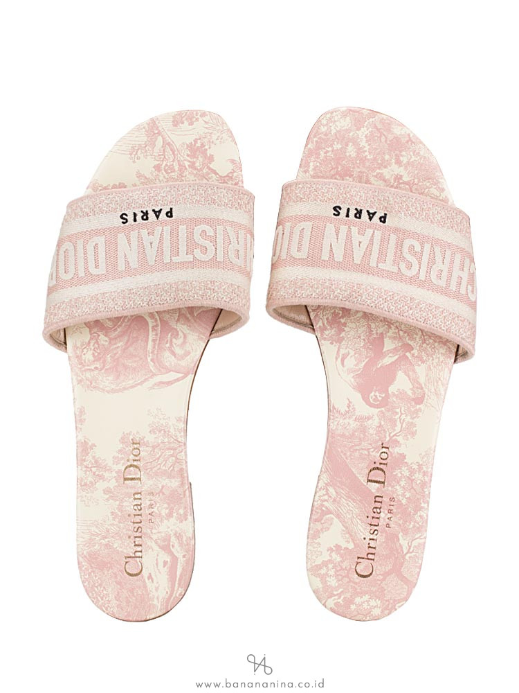 christian dior slides pink