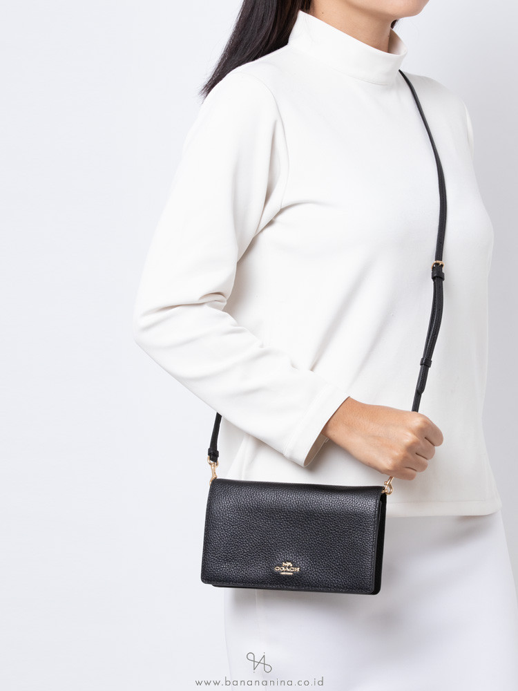 Coach foldover crossbody store clutch