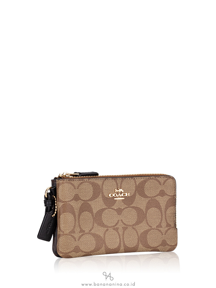 brown leather coach wallet