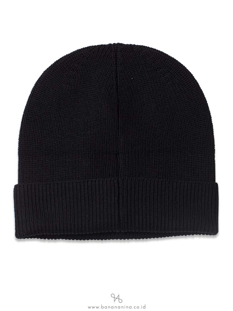 Kenzo Painted Logo Knit Beanie Black