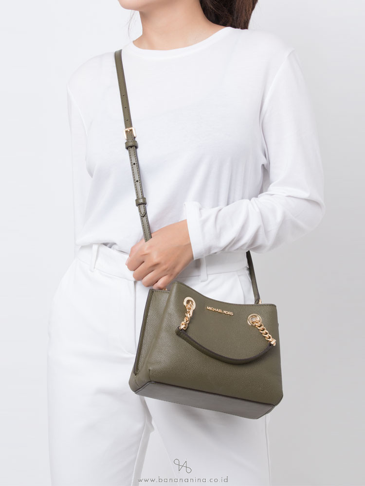 Teagen small pebbled leather messenger bag online