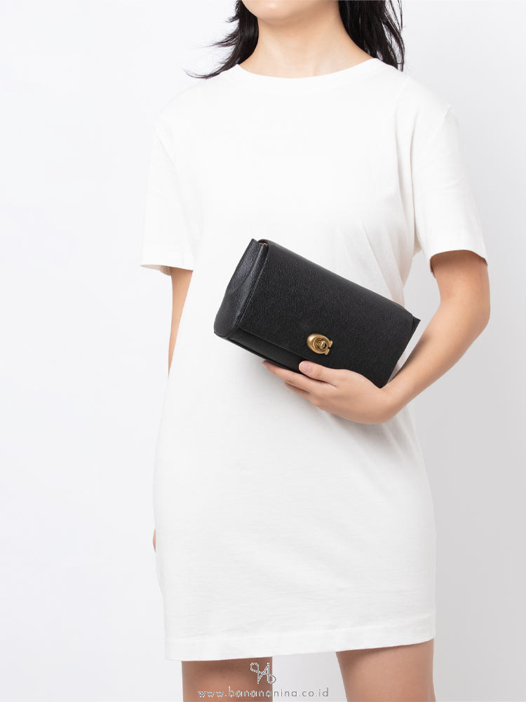 Coach alexa leather chain crossbody clutch on sale
