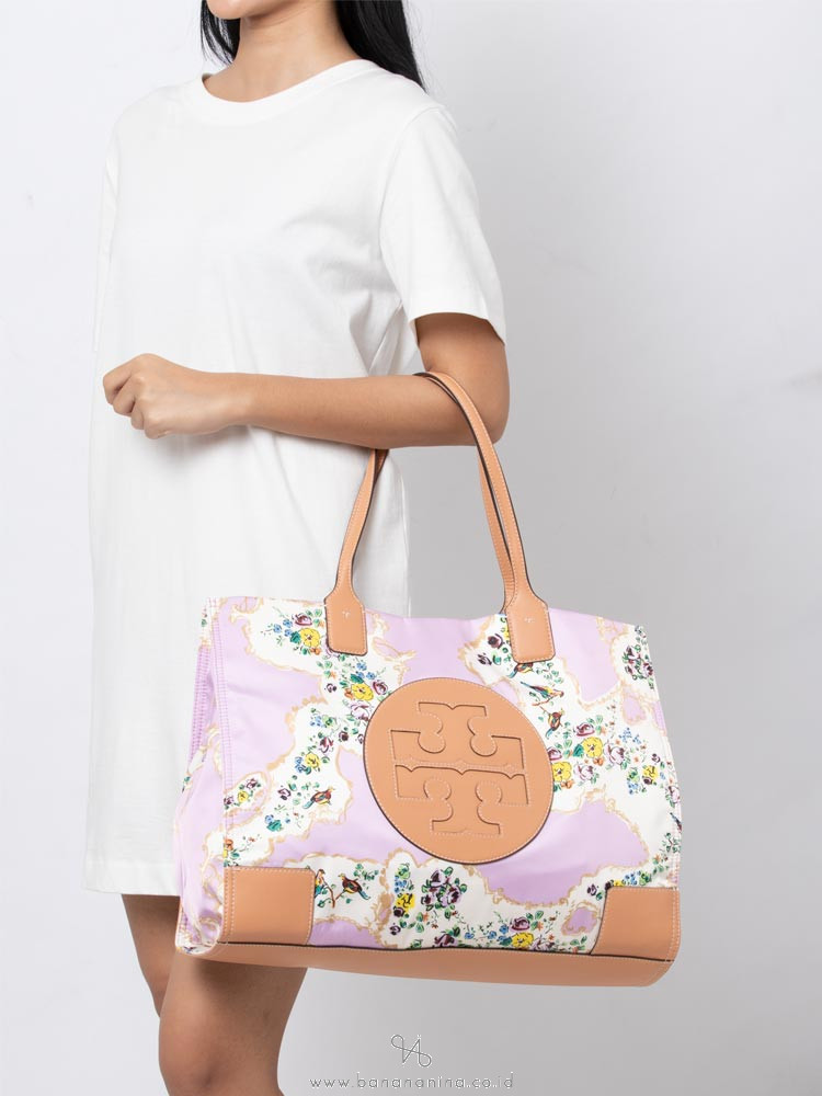 tory burch ella printed tote