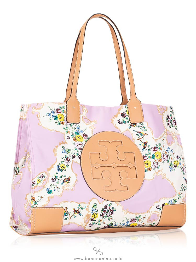 ella printed logo tote
