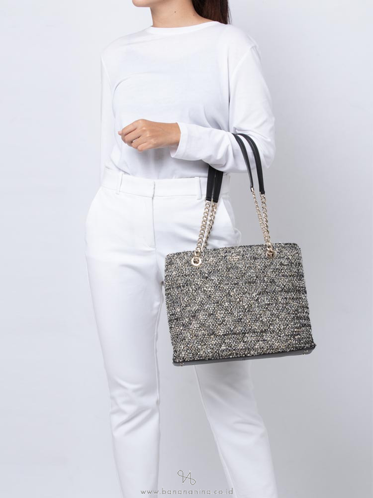 Kate spade tweed tote bag clearance