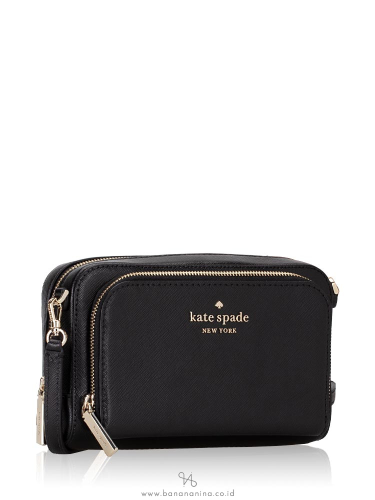 Kate Spade New York Staci Dual Zip Around Saffiano Leather
