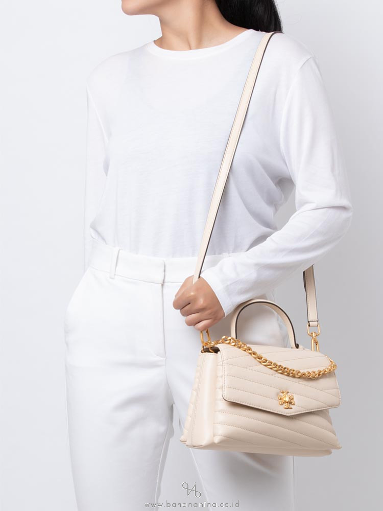 Tory Burch Kira Chevron Top Handle 2024 favors