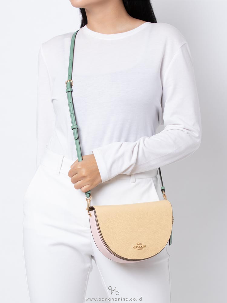 Coach C2857 Colorblock Ellen Crossbody Vanilla Cream Multi