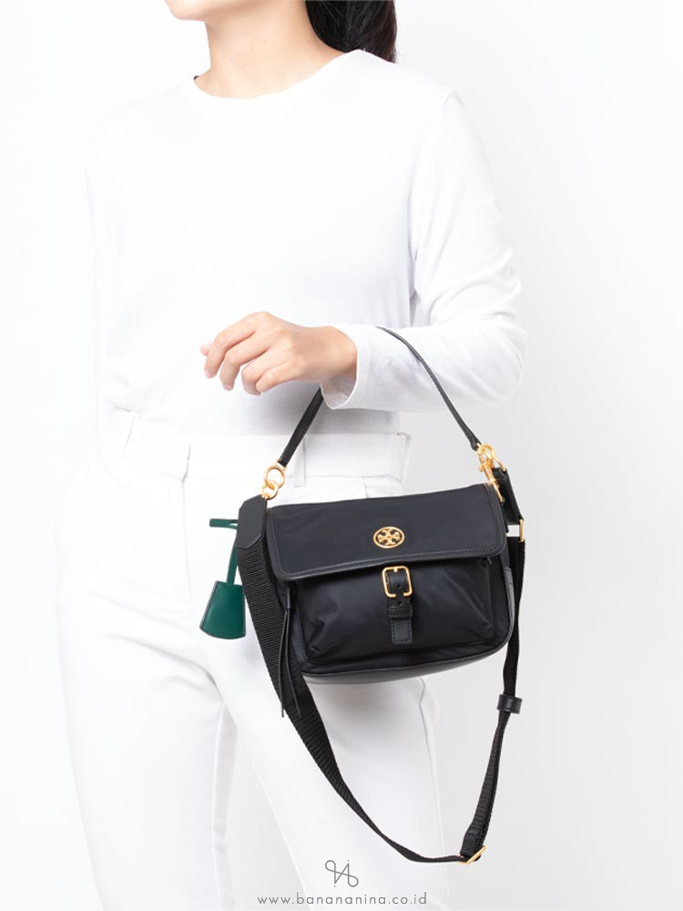 Tory burch tilda nylon crossbody black top
