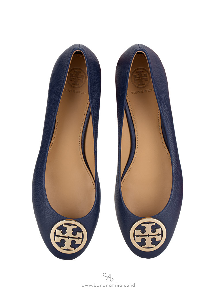 navy tory burch flats