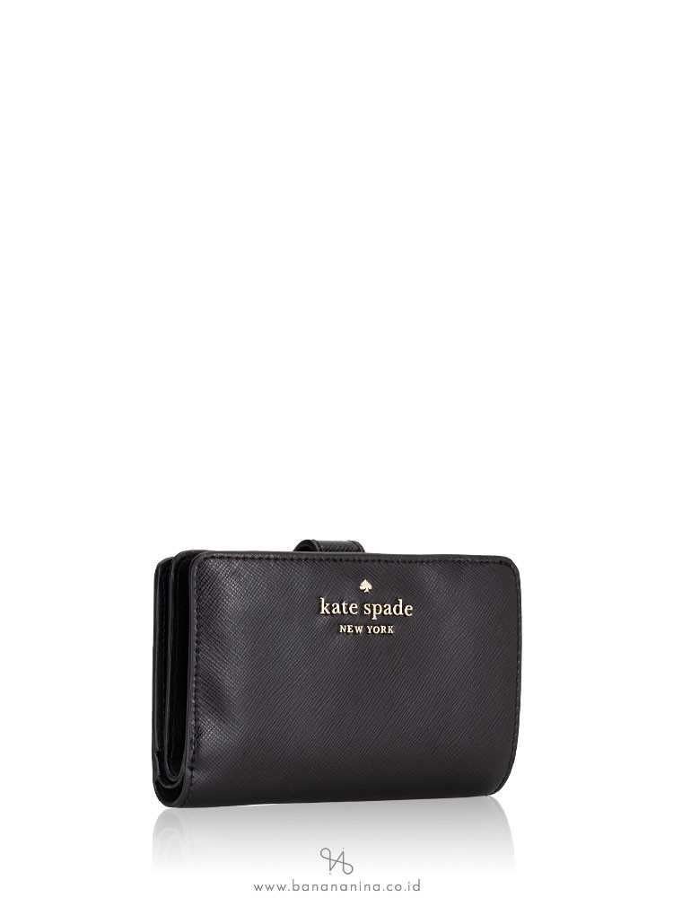 Kate Spade Staci Medium Compact Bifold Wallet Black