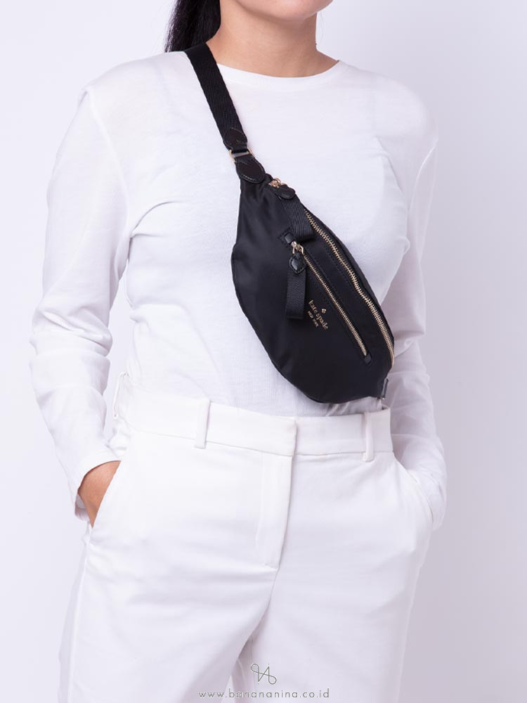 Kate Spade Chelsea The Little Better Nylon Nylon Belt Bag Fanny Pack Black