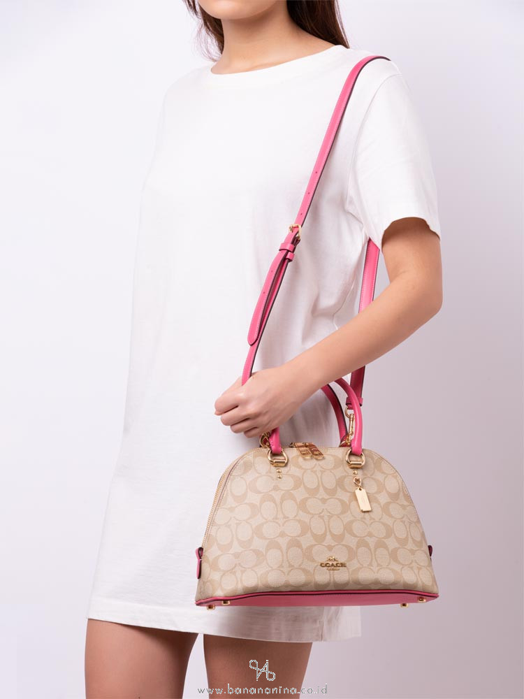 coach katy satchel size