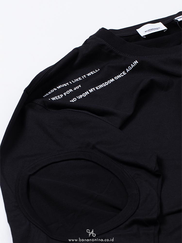 Long Sleeve Oversized T-Shirt Black Sz XS