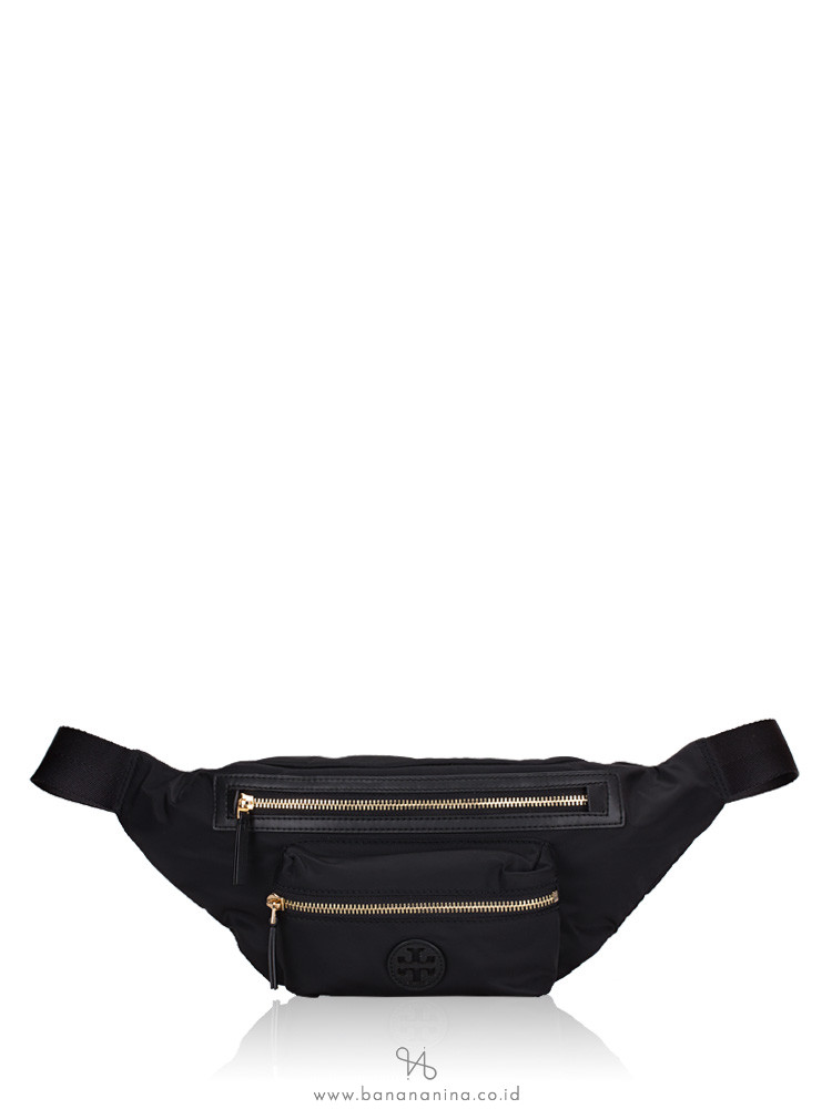 Tory Burch Nylon Belt Bag Black Gold