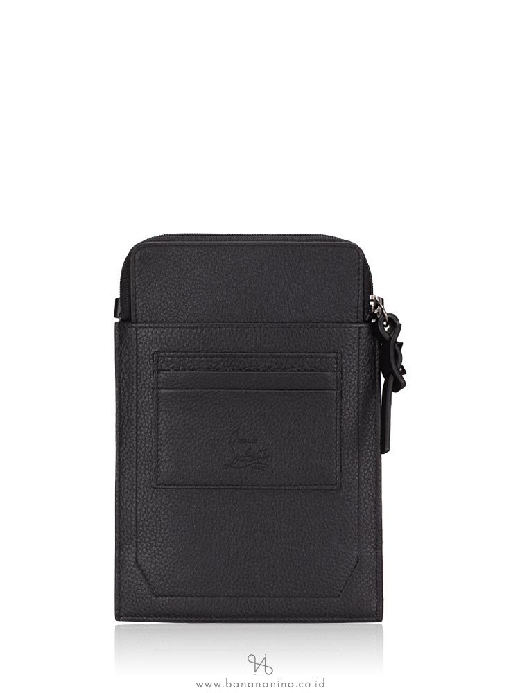 loubilab spiked leather crossbody bolsa
