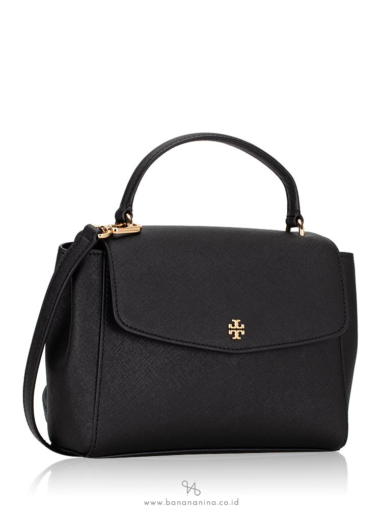 Tory Burch Emerson Small Top Handle Satchel Black