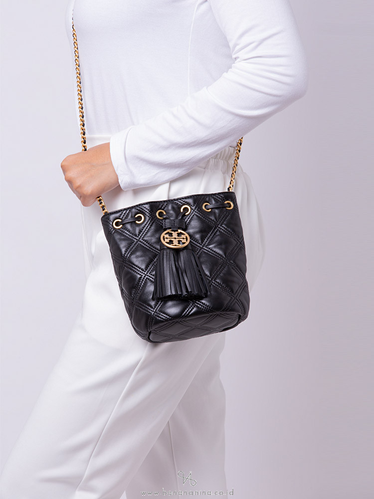 tory burch fleming mini bucket bag