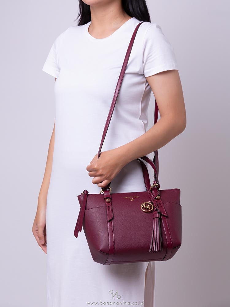 michael kors dark berry purse