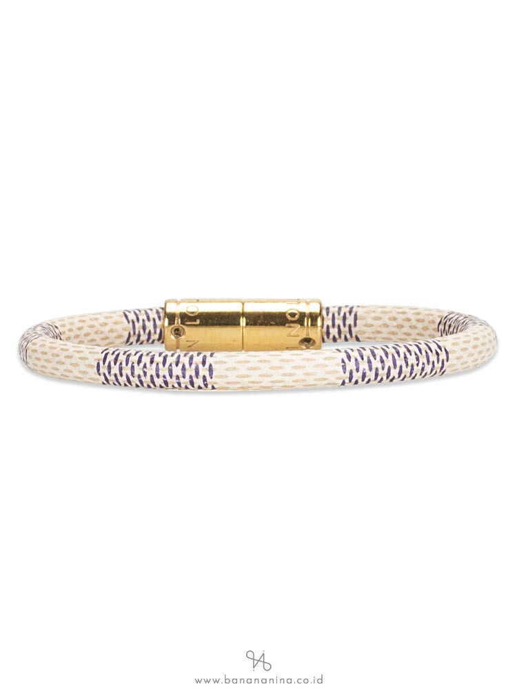 Louis Vuitton Damier Azur Keep It Bracelet Sz 17