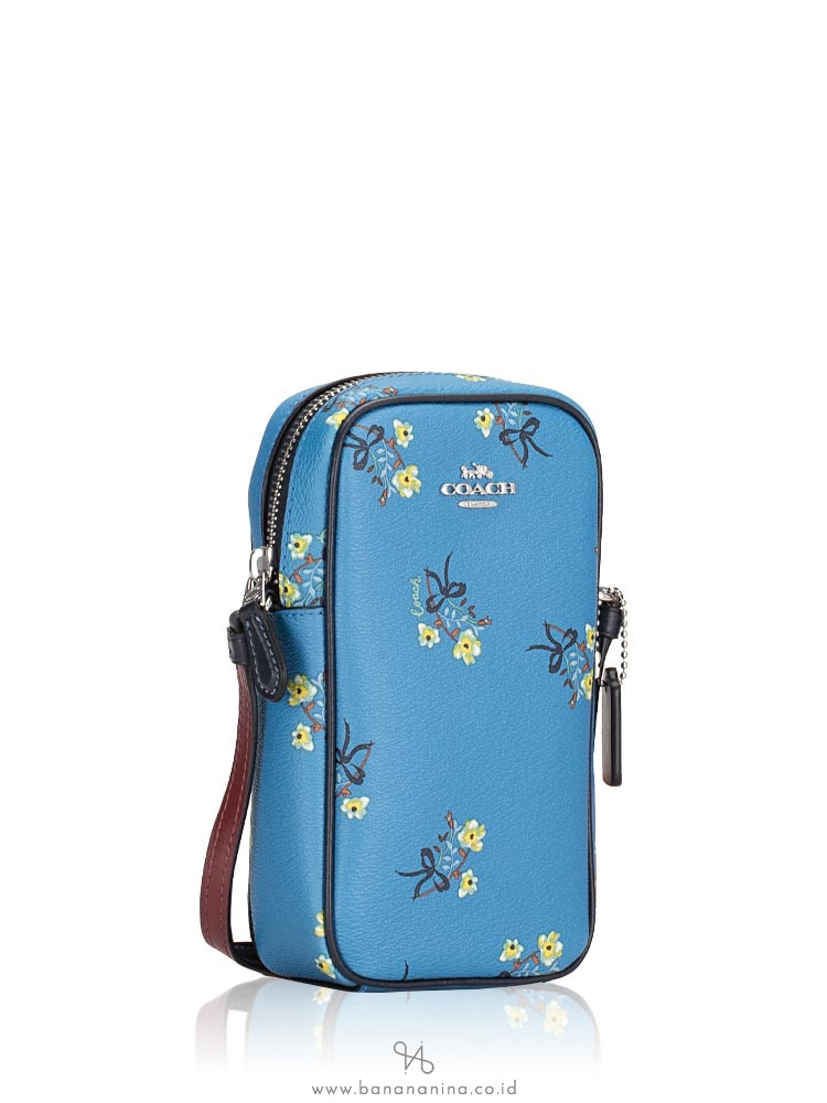 coach blue flower bag
