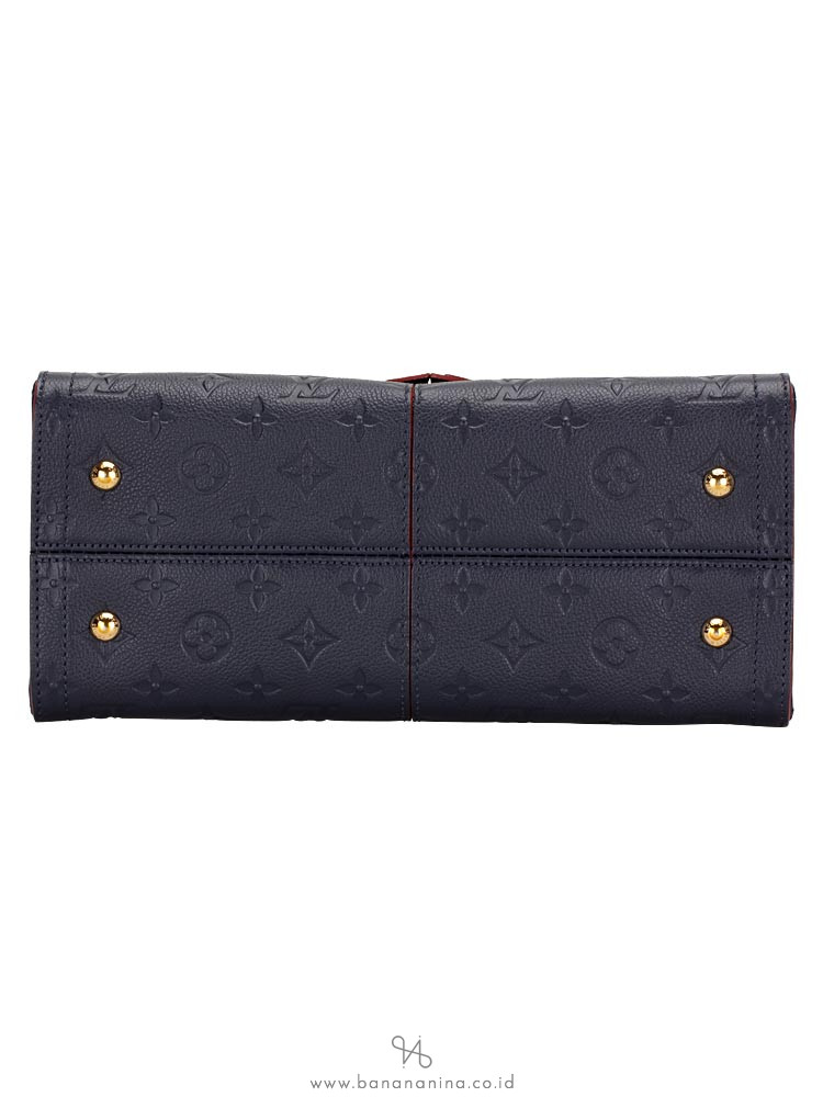 Louis Vuitton Monogram Empreinte Sully PM Marine Rouge
