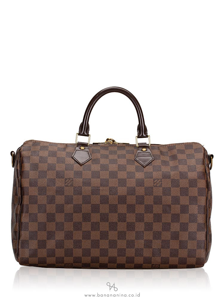 Louis Vuitton Damier Ebene Speedy 35 Bandouliere