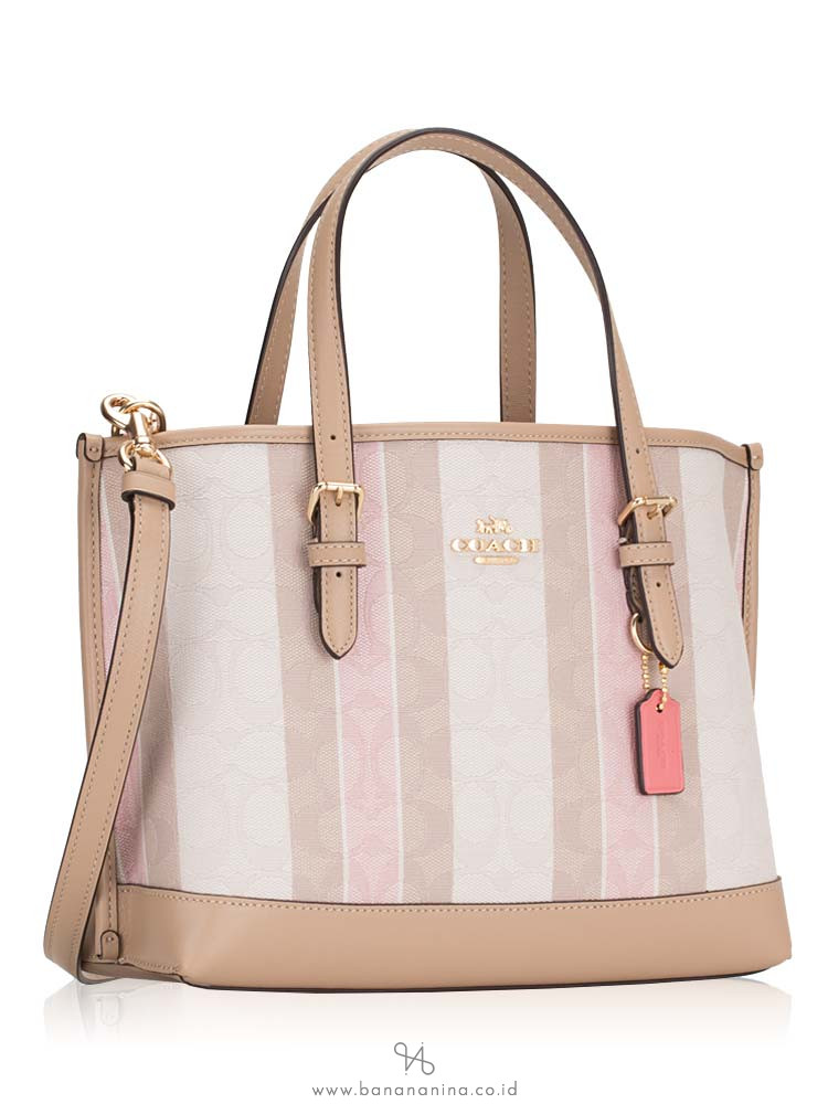 Coach C8416 Signature Jacquard Stripes Mollie Tote 25 Taffy Multi